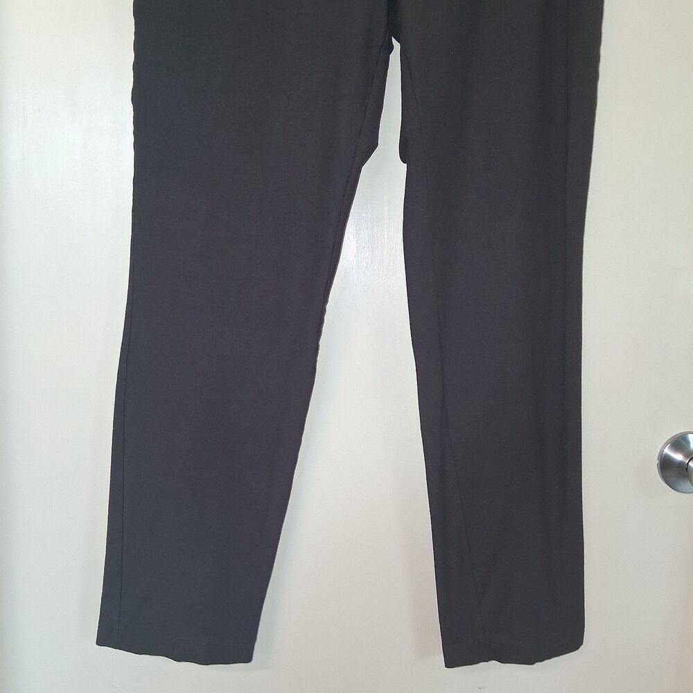 Eileen Fisher Stretch Crepe Pull On Pants Charcoal Gray/Grey M Minimalist Office - Picture 4 of 11